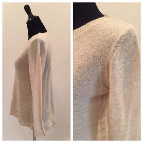 Oatmeal Cashmere Sweater Tunic - Picture 2 of 4